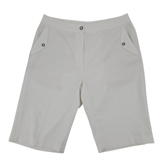 EP Pro White Golf Bermuda Short Women's Size 10 Preppy Minimalist 3502 - Picture 1 of 8
